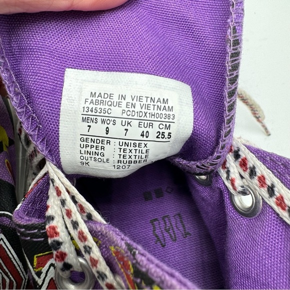 Converse Harley Quinn Jocker DC High Top Chuck Taylor Sneakers Men’s 7 Womens 9 - Picture 12 of 12